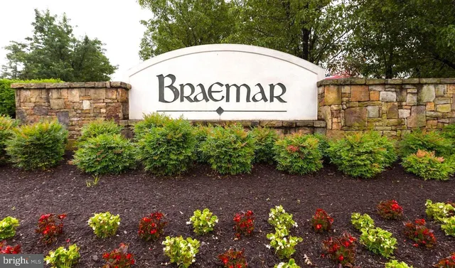 a sign that is in front of flowers