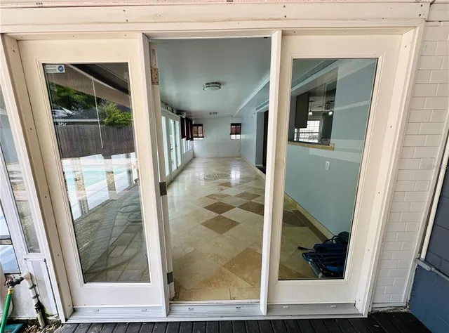 a view of a living room