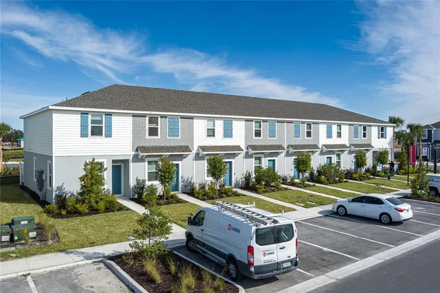 a car parked in front of a house