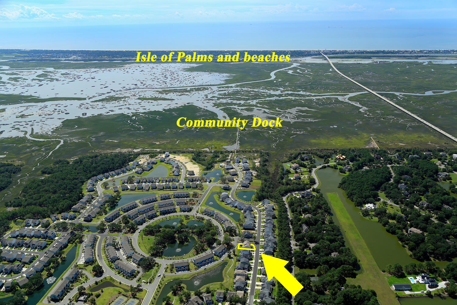 1552 Red Tide Road Mount Pleasant, SC 29466 - Photo 46 of 51 Ariel View of 1552 Red Ride Rd.