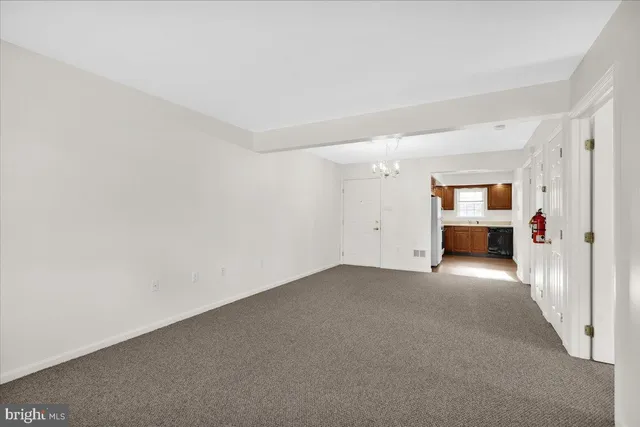 a view of an empty room