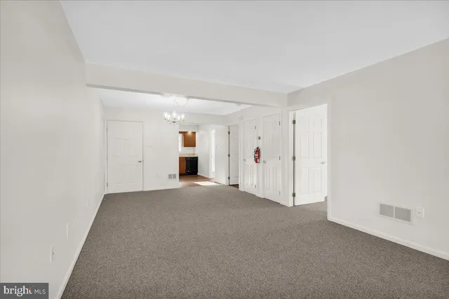 a view of empty room