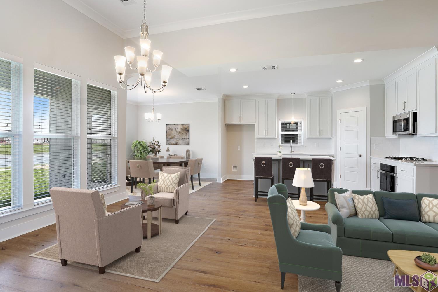 3051 Canewood Lane Baton Rouge, LA 70810 - Photo 5 of 20 Living Room Kitchen and Dining Room