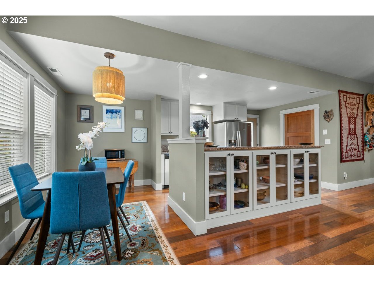 24781 Dunham Road Veneta, OR 97487 - Photo 5 of 22 a view of a dining room with furniture and a window