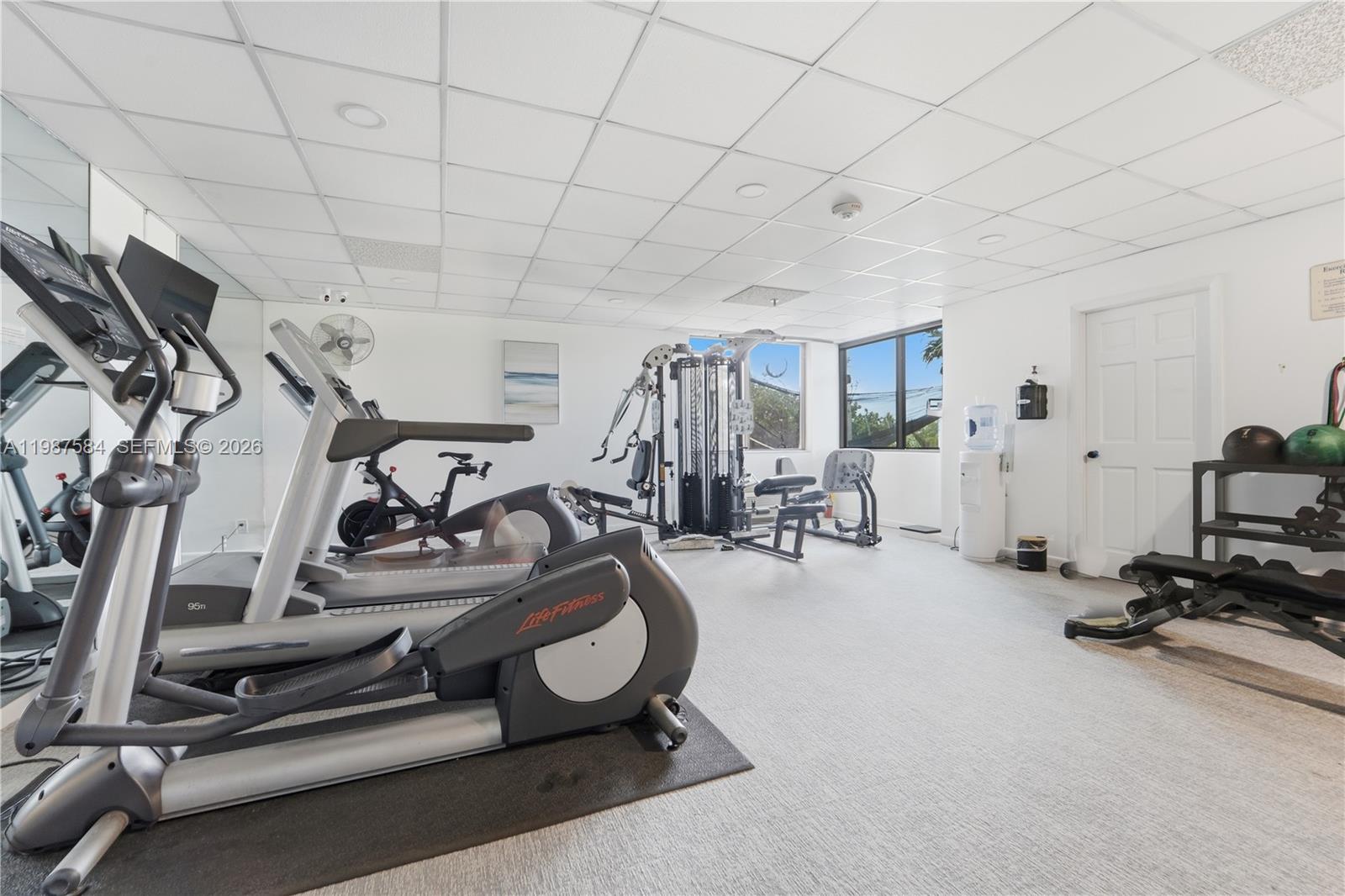 19670 South Beach Road, Unit B323 Tequesta, FL 33469 - Photo 56 of 57 a view of a room with gym equipment