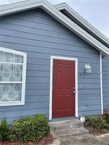 a front view of a house