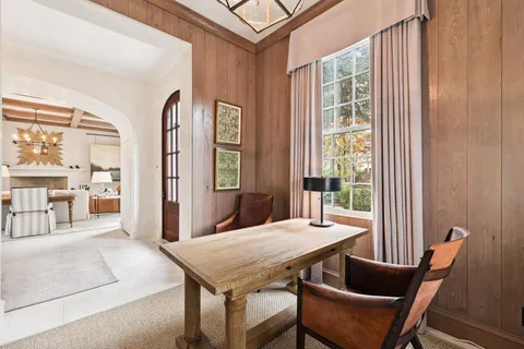 a kitchen with stainless steel appliances a stove and a refrigerator