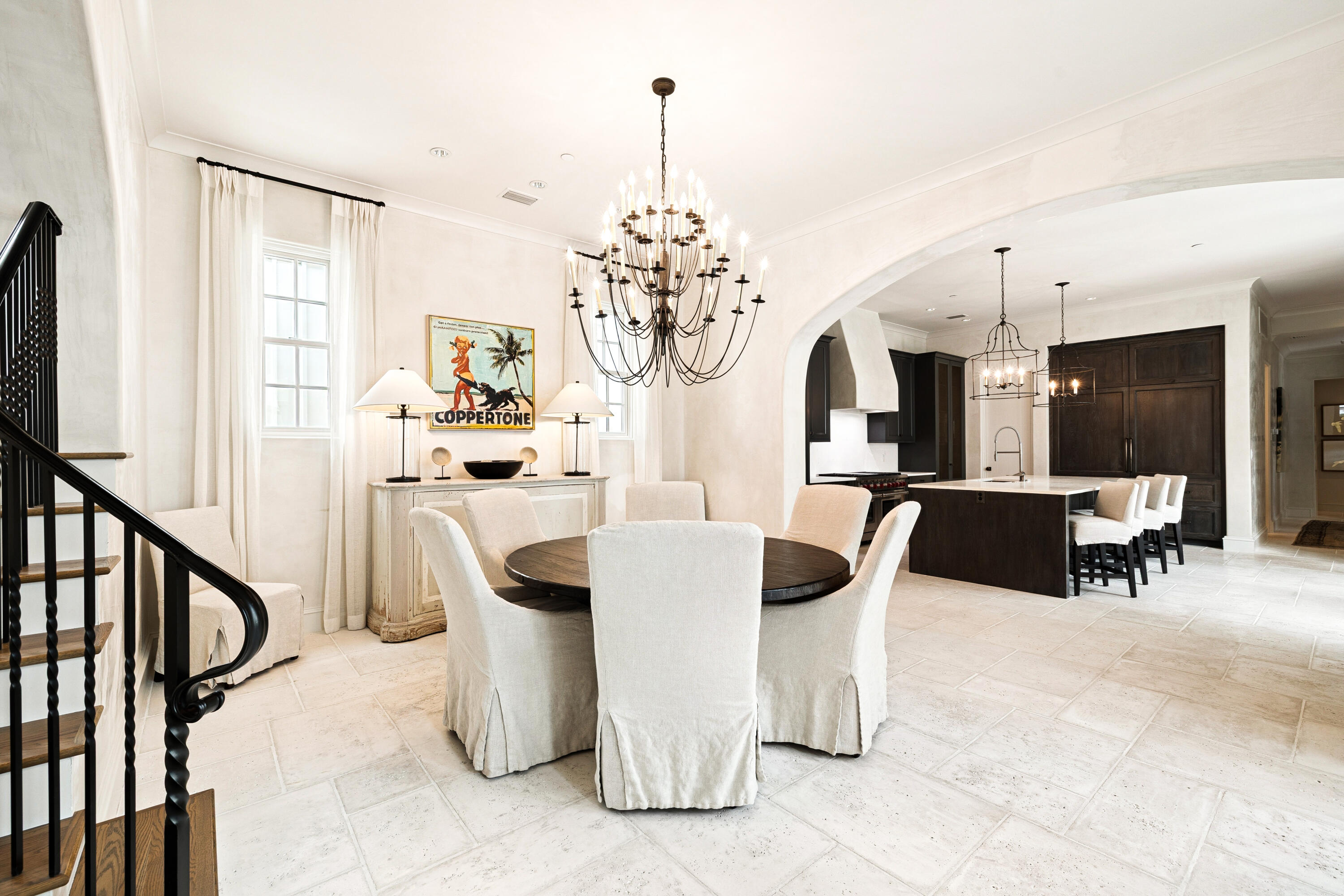 78 West Kingston Road Inlet Beach, FL 32461 - Photo 16 of 75 a view of a dining room with furniture and a chandelier