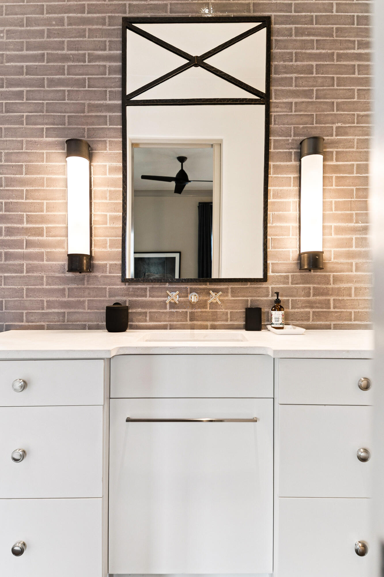 78 West Kingston Road Inlet Beach, FL 32461 - Photo 50 of 75 a bathroom with a sink and a mirror