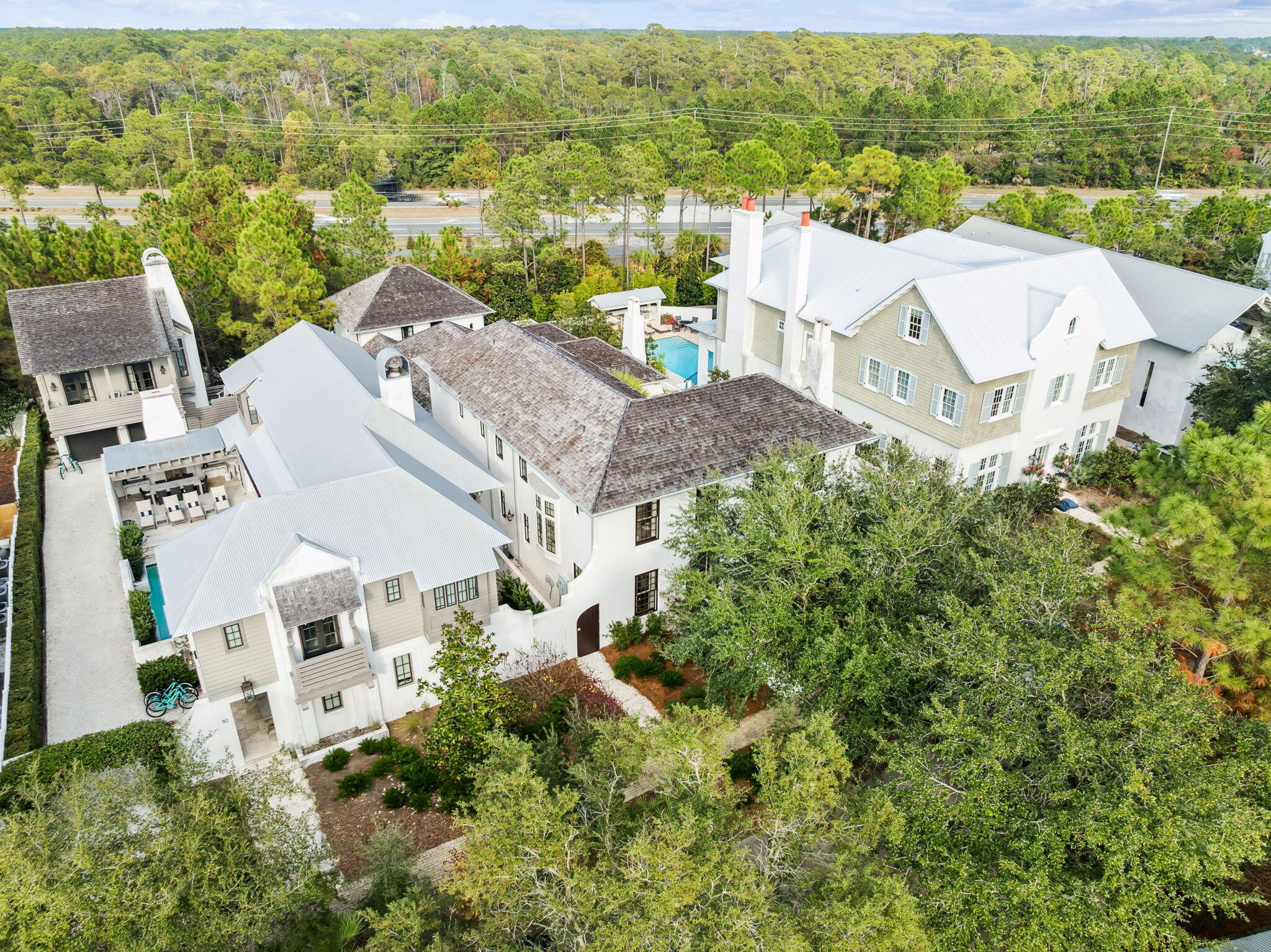 78 West Kingston Road Inlet Beach, FL 32461 - Photo 71 of 75 an aerial view of residential houses with outdoor space