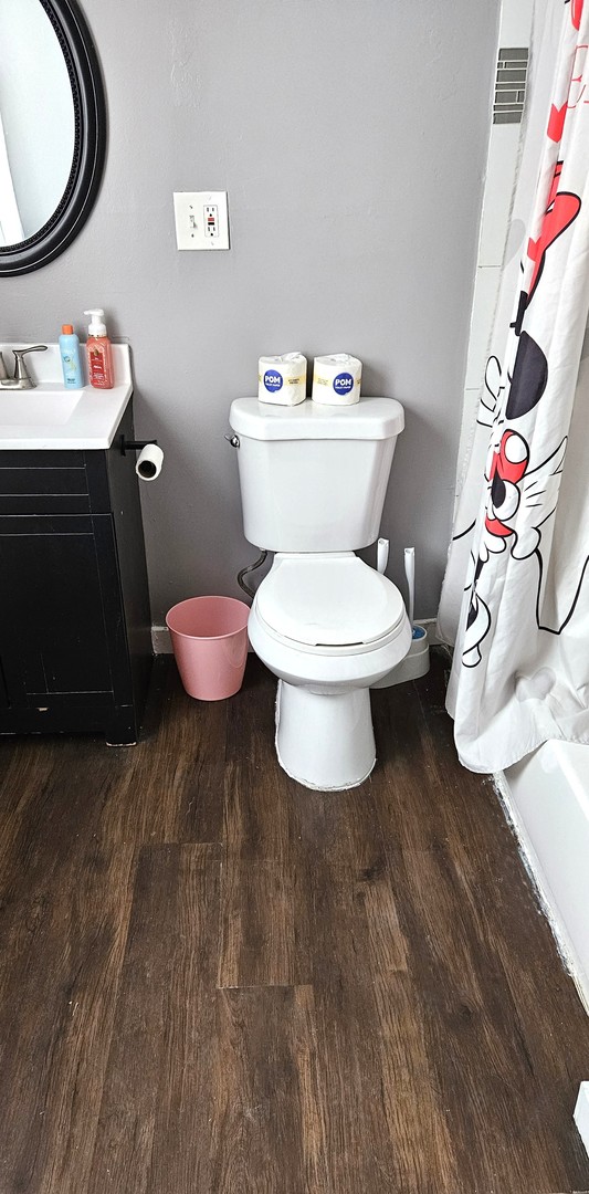 36107 North Green Bay Road Waukegan, IL 60087 - Photo 12 of 17 a bathroom with a sink toilet and a mirror