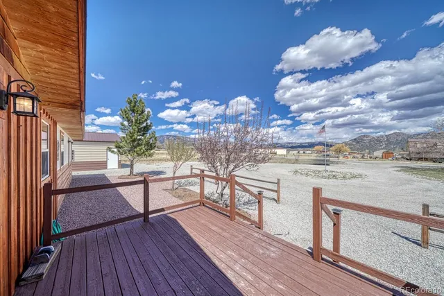 a view of a yard with an outdoor space