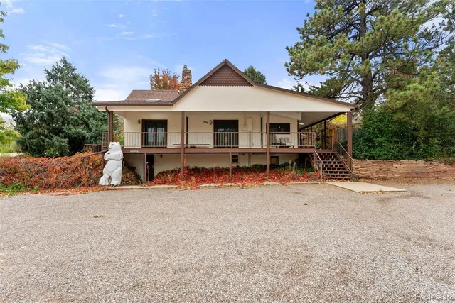 a view of a city with mountains in the background