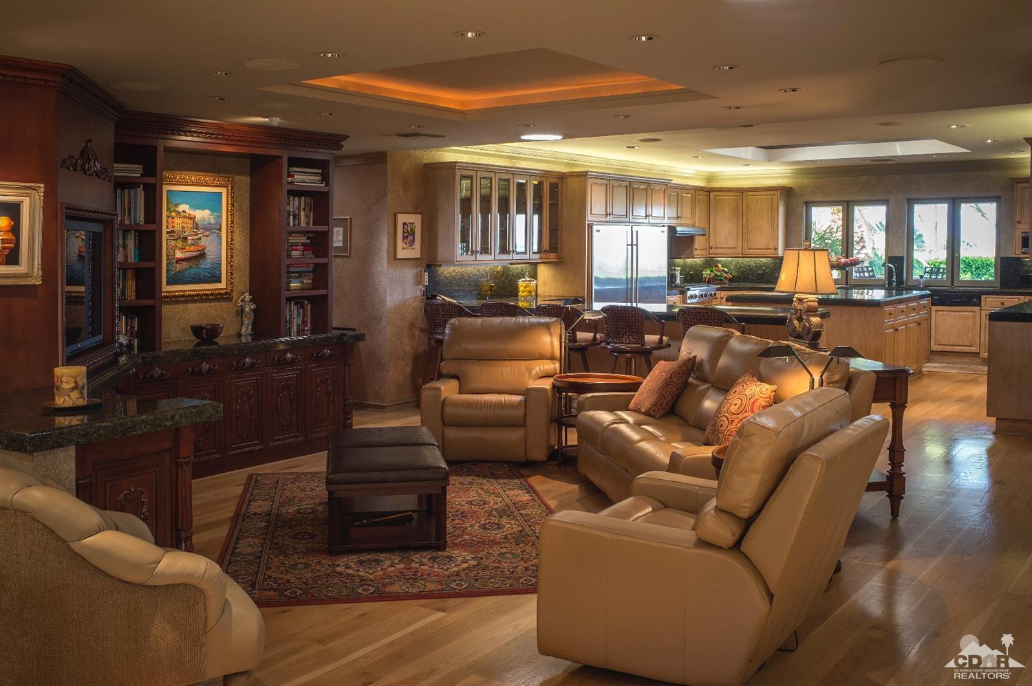 70375 Thunderbird Road Rancho Mirage, CA 92270 - Photo 17 of 54 a living room with furniture and wooden floor
