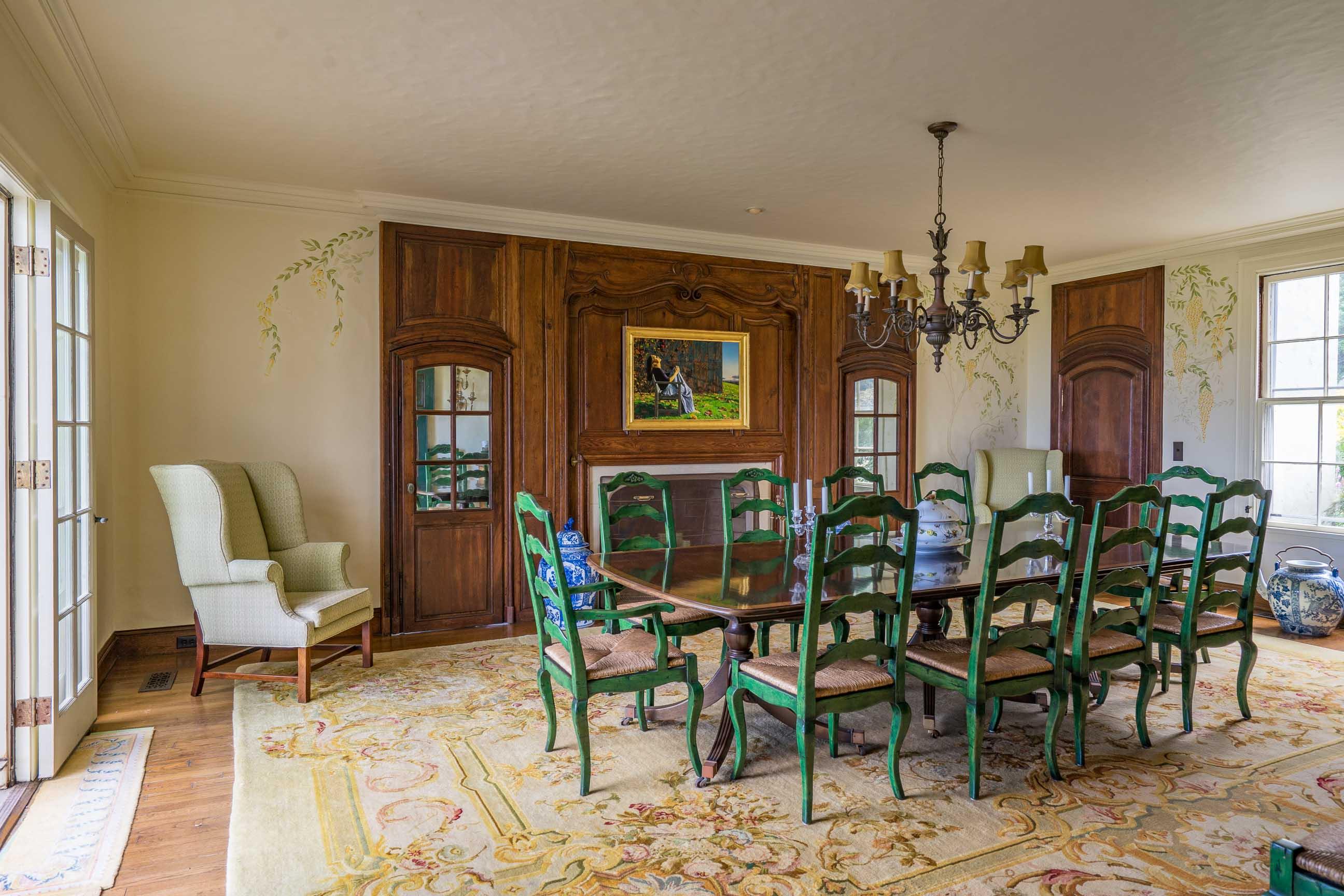 986 Sea View Avenue Osterville, MA 02655 - Photo 19 of 35 a view of a dining room with furniture and chandelier