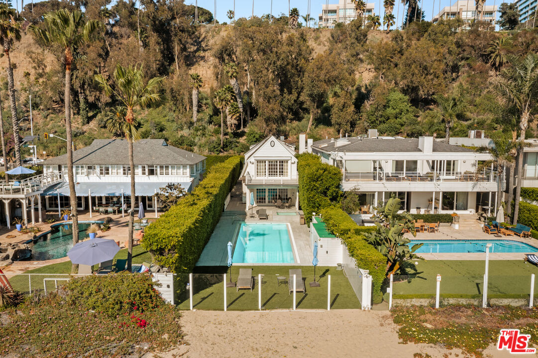 501 Palisades Beach Road Santa Monica, CA 90402 - Photo 29 of 29 a aerial view of a house with a yard