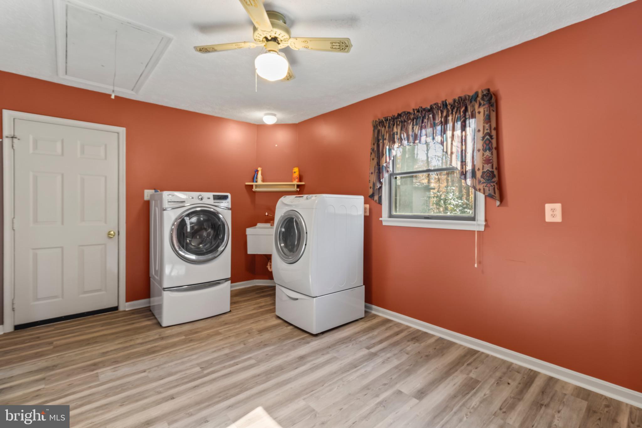 9675 Faith Baptist Church Road White Plains, MD 20695 - Photo 17 of 53 a view of utility room with washer and dryer