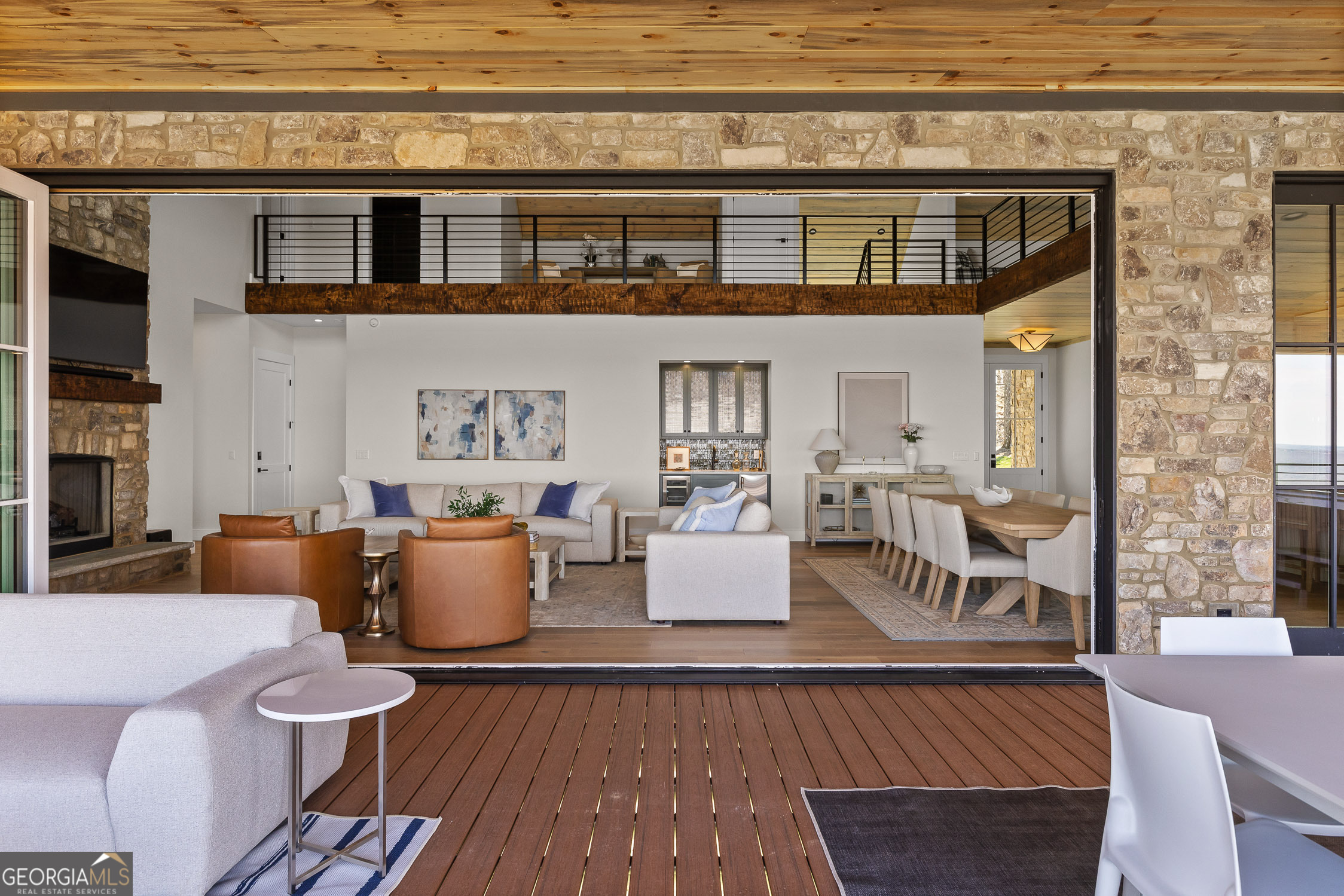 6565 Scenic Highway Rising Fawn, GA 30738 - Photo 19 of 47 a living room with furniture and wooden floor