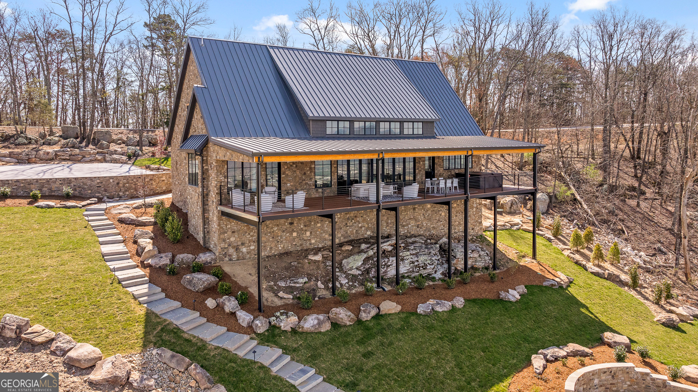 6565 Scenic Highway Rising Fawn, GA 30738 - Photo 44 of 47 front view of a house with a yard