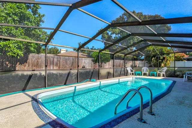 a view of an ocean and city