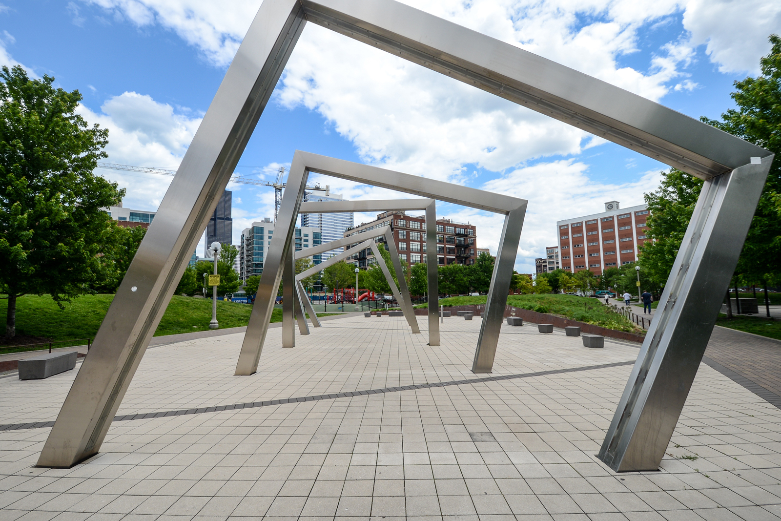 950 West Monroe Street, Unit 602 Chicago, IL 60607 - Photo 13 of 14 a view of porch with seating space and trees in the background