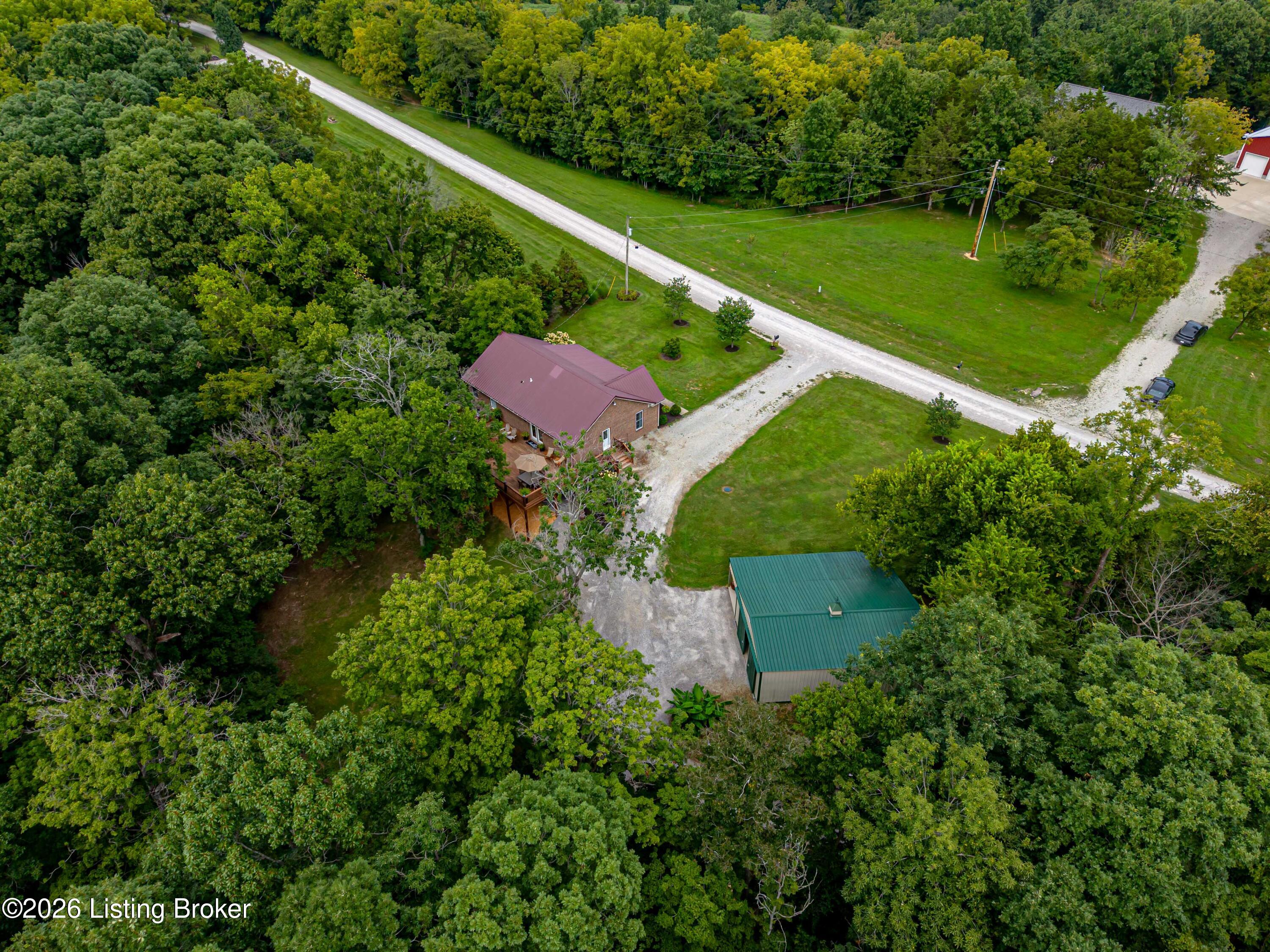 312 Cedar Point Road Mount Eden, KY 40046 - Photo 60 of 72 13_Aerial-House-Barn