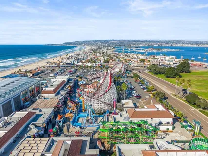 a view of city from balcony
