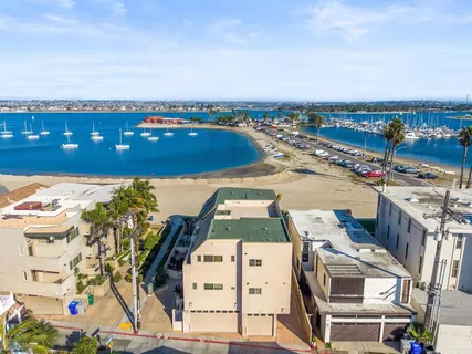 an aerial view of a city
