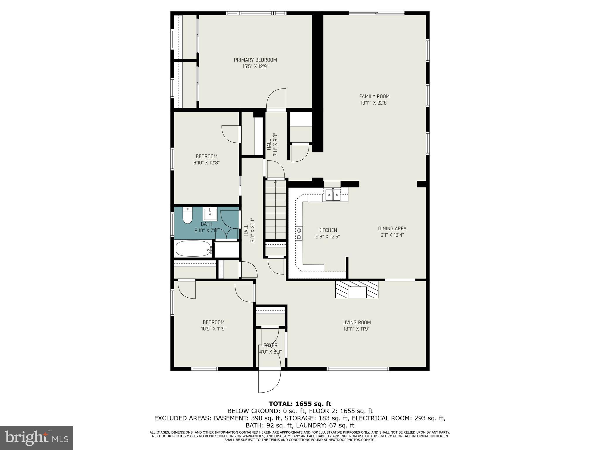 3914 Rutherford Street Harrisburg, PA 17111 - Photo 31 of 32 Floorplan of 1st floor