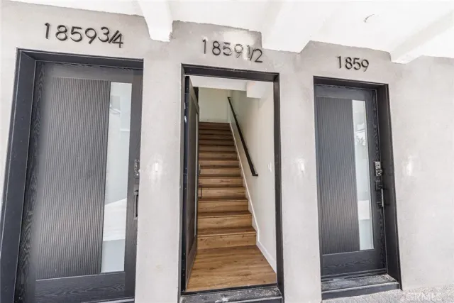 a view of a entryway door of the house