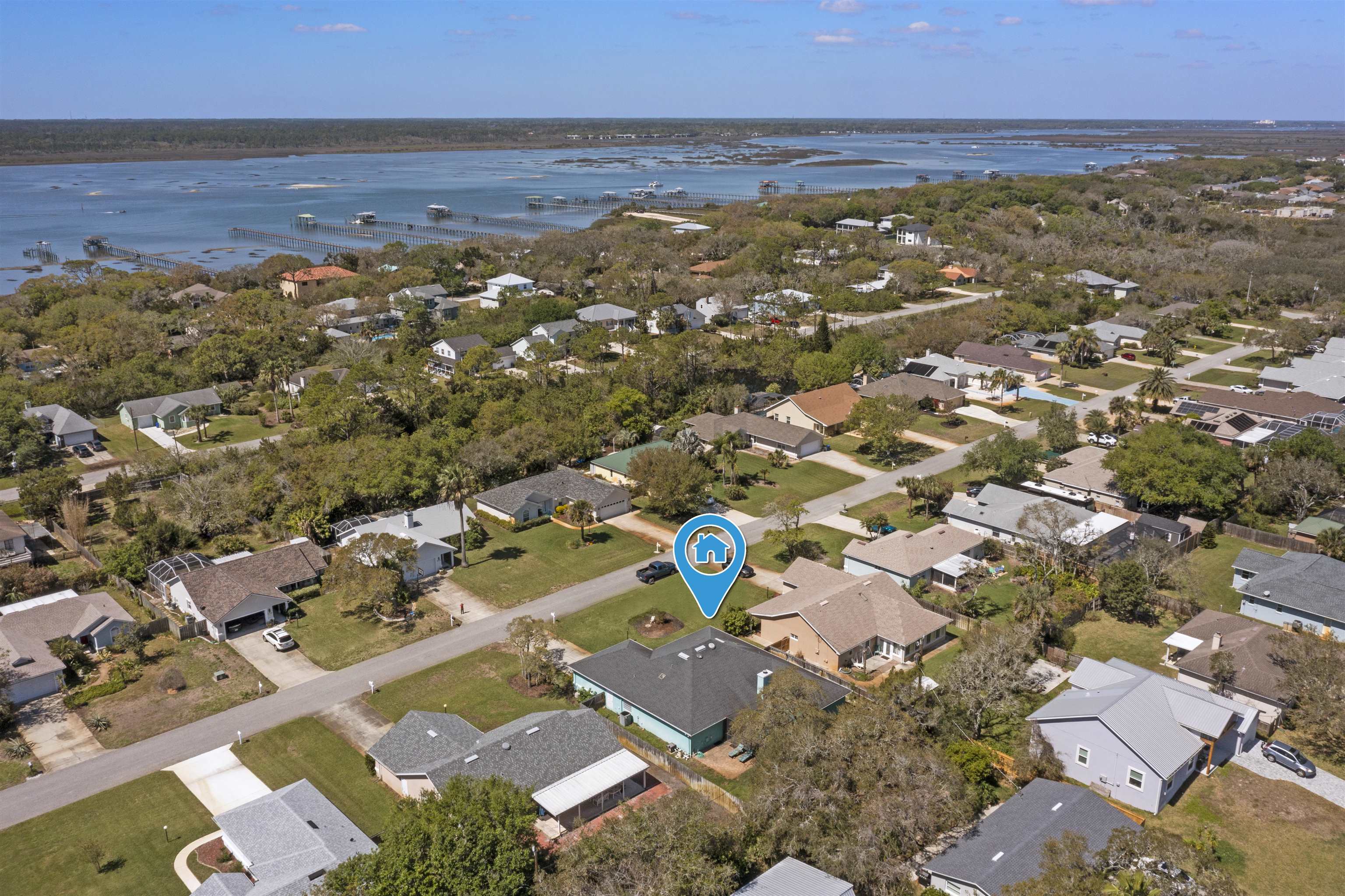 5372 5th Street St. Augustine, FL 32080 - Photo 45 of 46 an aerial view of residential building with an ocean