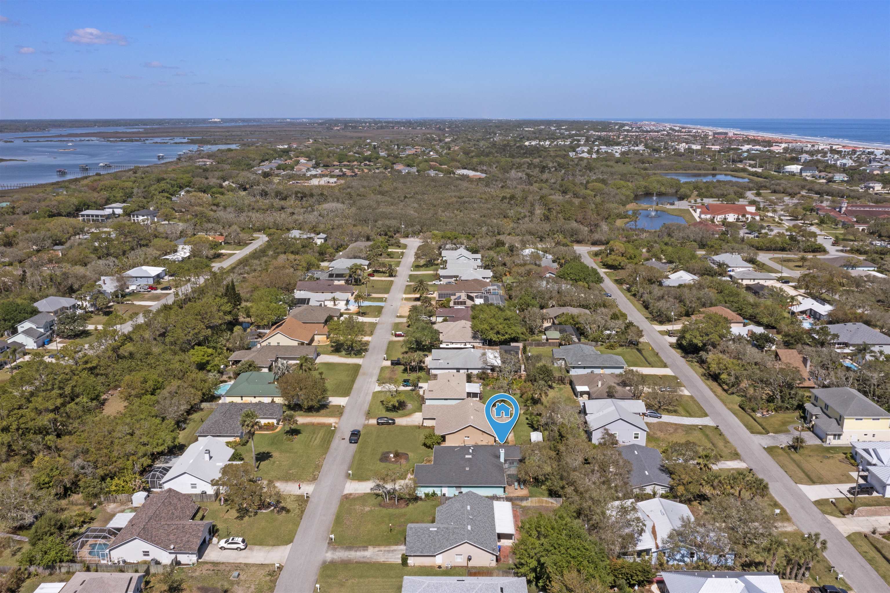 5372 5th Street St. Augustine, FL 32080 - Photo 46 of 46 an aerial view of residential building with yard