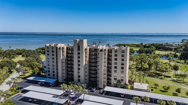 a view of a city with tall buildings