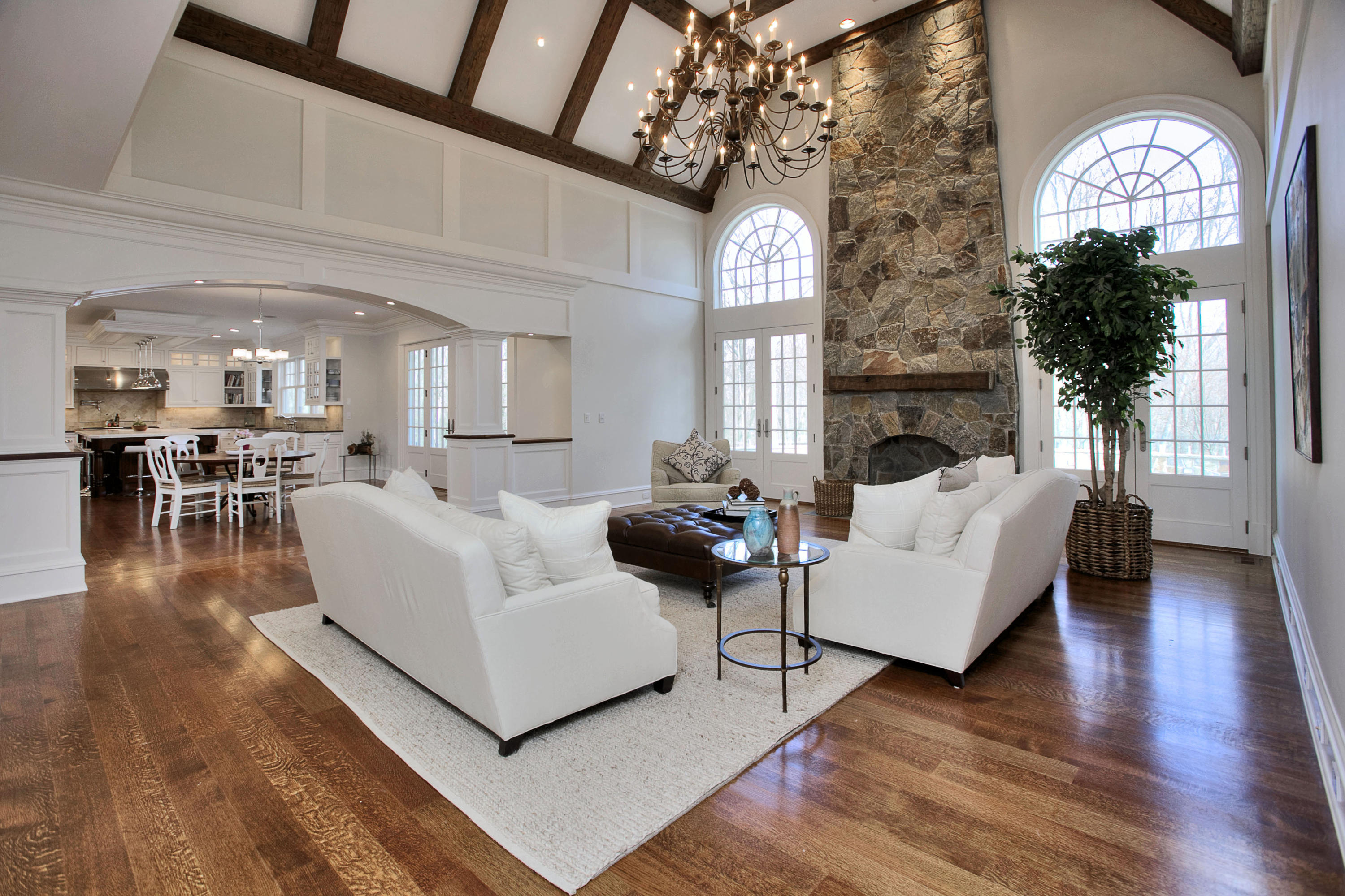 1385 Smith Ridge Road New Canaan, CT 06840 - Photo 5 of 33 a living room with furniture and a large window