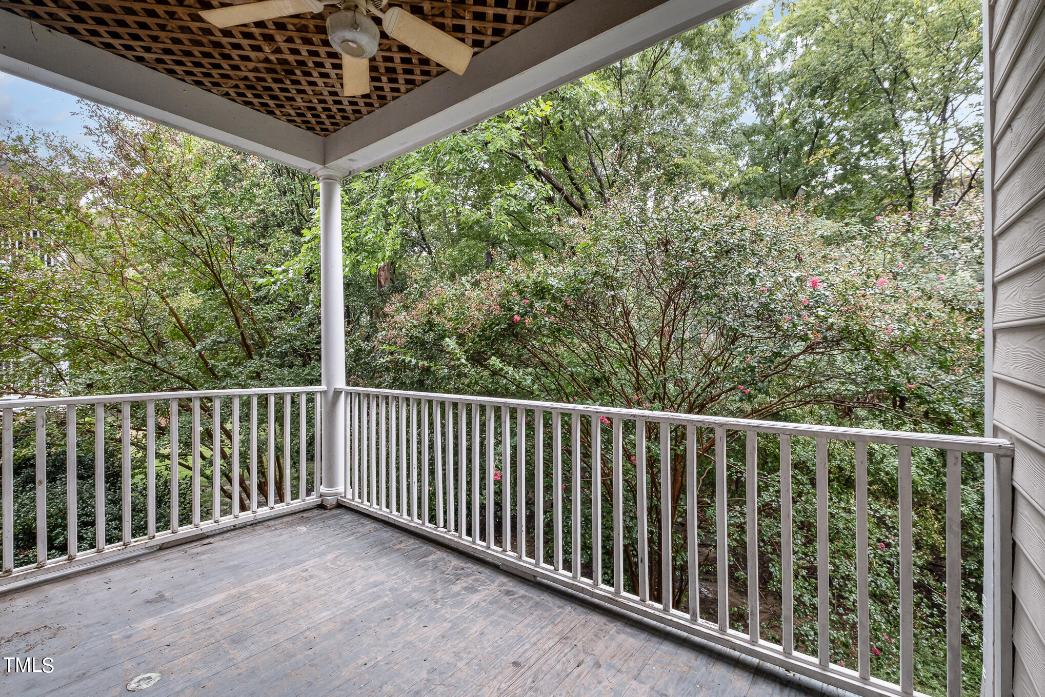 2651 Mellowfield Drive, Unit 107 Raleigh, NC 27604 - Photo 12 of 15 a view of balcony with wooden floor