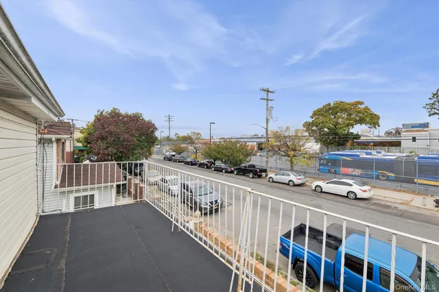 a view of city from balcony