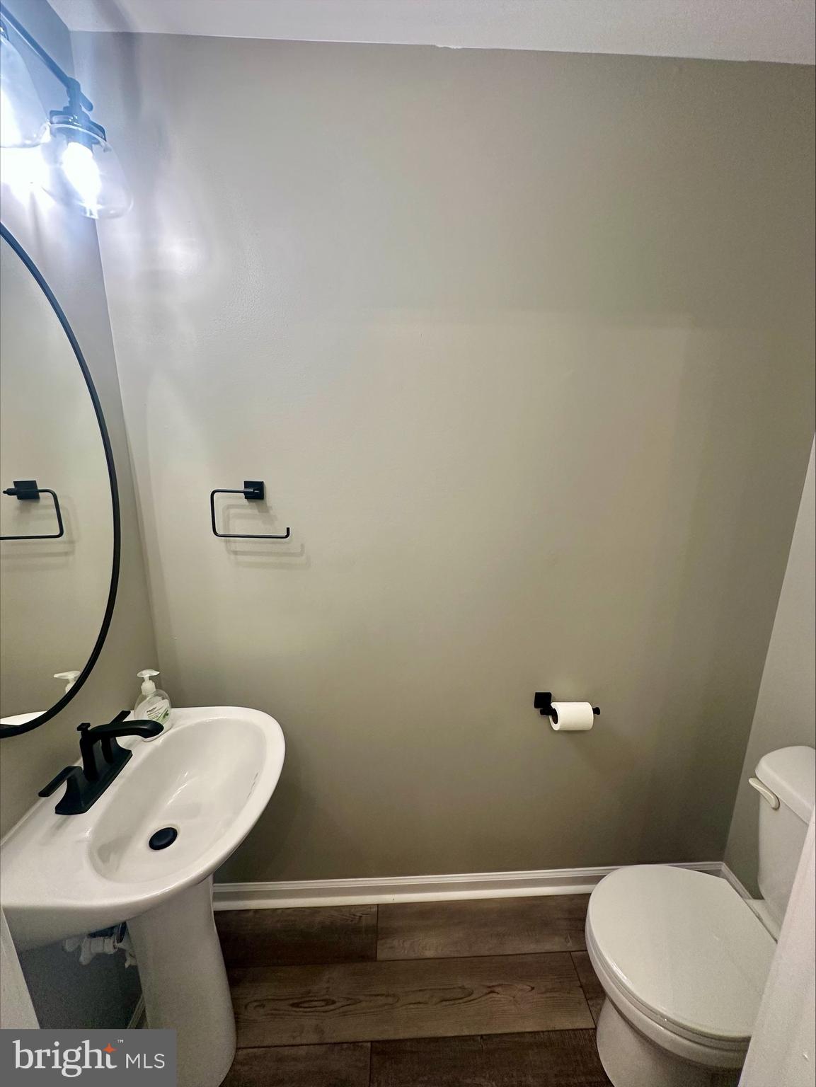 23567 Devonshire Road Millsboro, DE 19966 - Photo 5 of 25 a bathroom with a sink a toilet and mirror