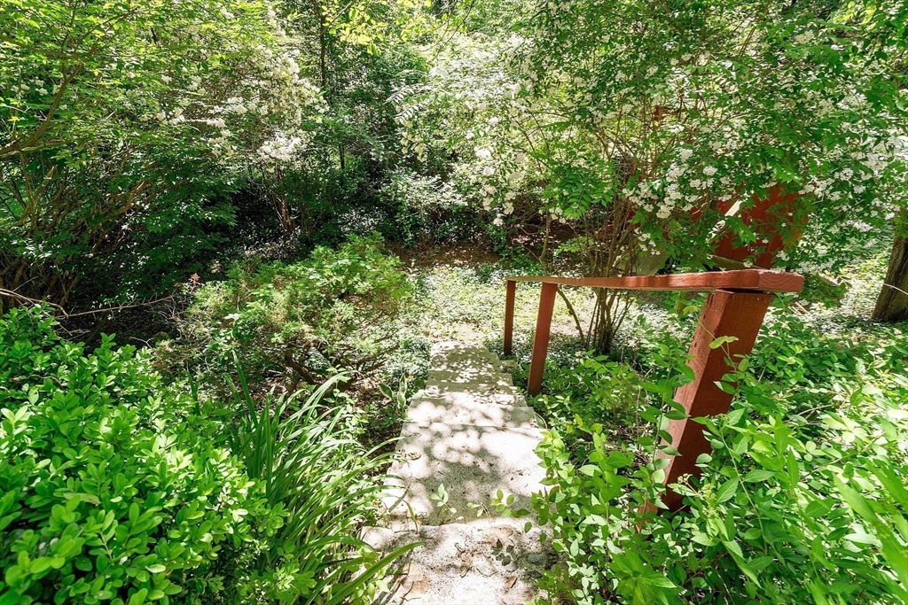 73 Forest Road Millis, MA 02054 - Photo 30 of 34 a backyard of a house with lots of green space and garden