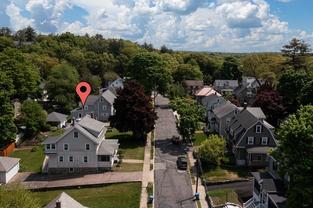 8 Overlook Road Wakefield, MA 01880 - Photo 4 of 41 an aerial view of house with yard and swimming pool