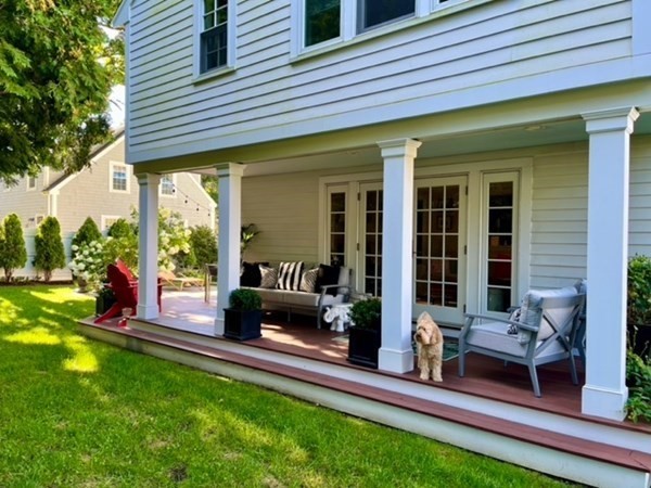 89 Beechwood Road Wellesley, MA 02482 - Photo 28 of 32 a view of a house with backyard porch and sitting area
