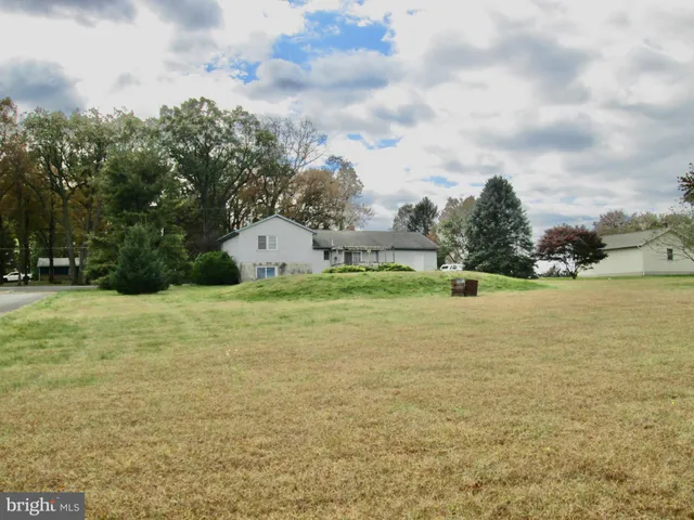 a view of yard with swimming pool and green space