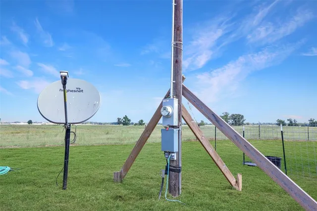 a view of a garden with a slide
