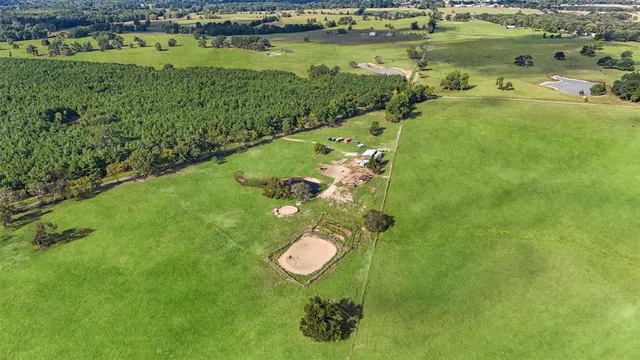 a view of a golf course with a lake