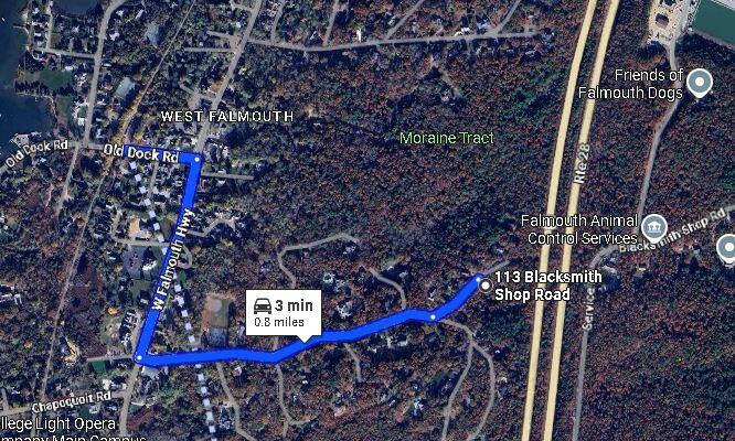113 Blacksmith Shop Road Falmouth, MA 02540 - Photo 49 of 51 Distance to Bike Path