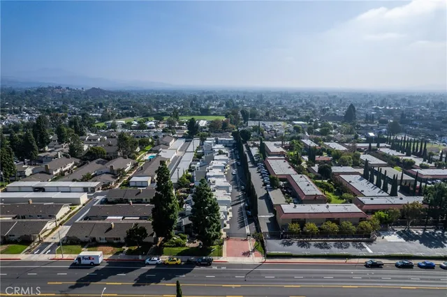 a view of a swimming pool with an outdoor space
