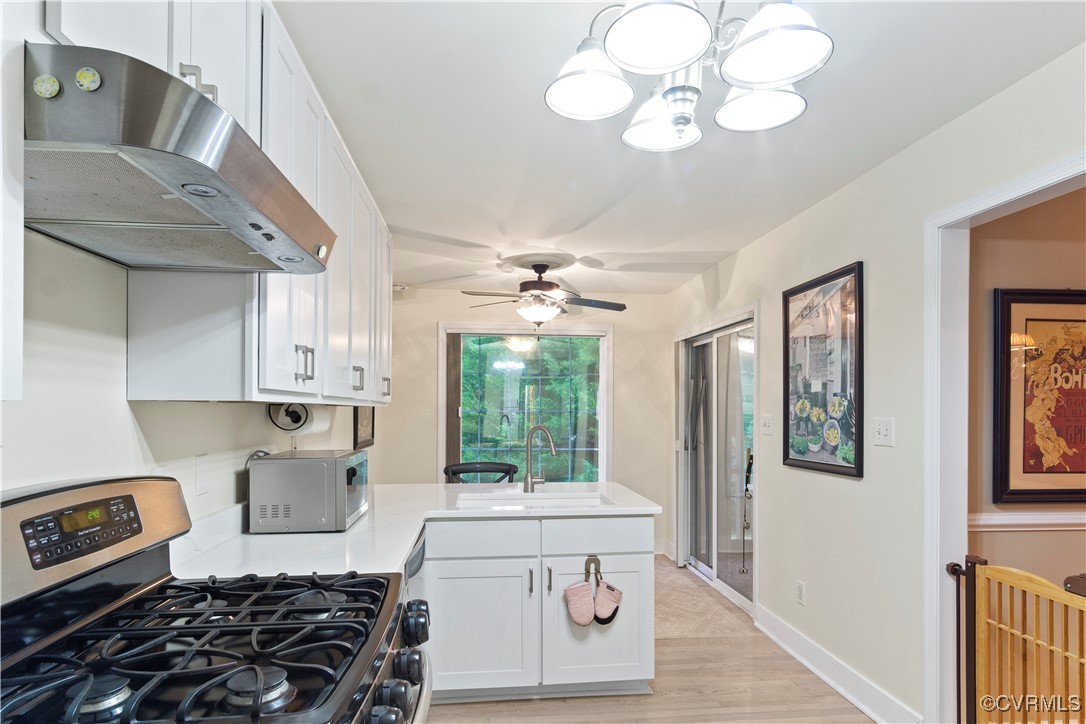4824 Bristol Circle Williamsburg, VA 23185 - Photo 17 of 36 Kitchen featuring sink, white cabinetry, stainless