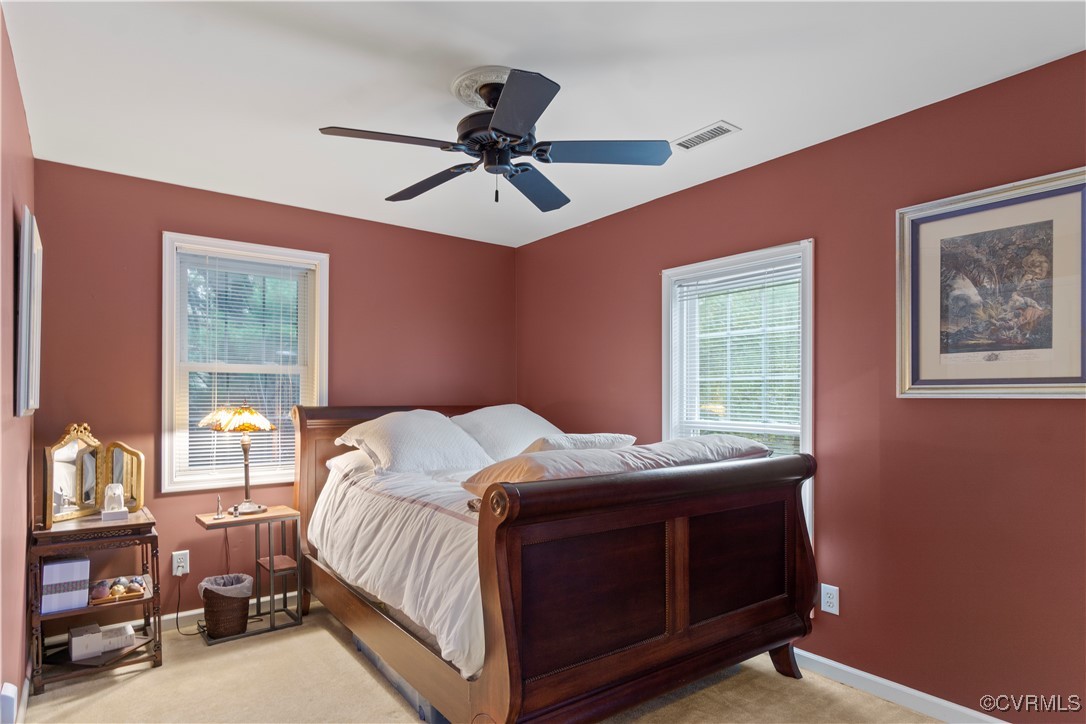 4824 Bristol Circle Williamsburg, VA 23185 - Photo 23 of 36 Carpeted bedroom with ceiling fan