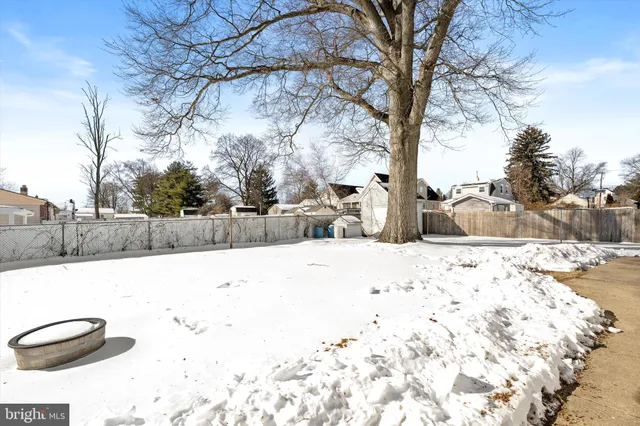 a view of snow on the road