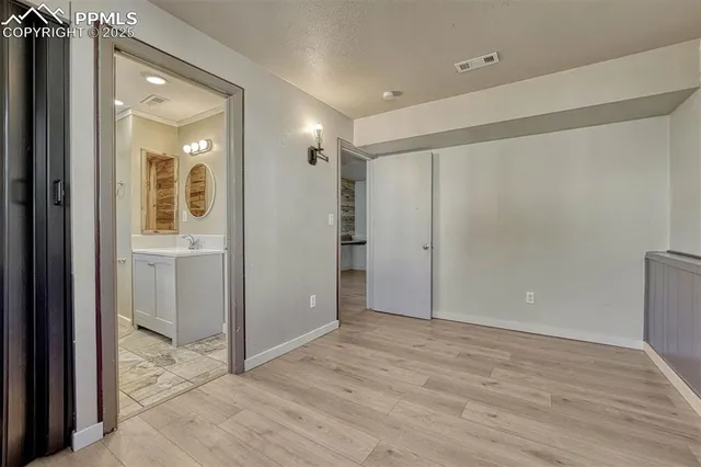 a view of an empty room