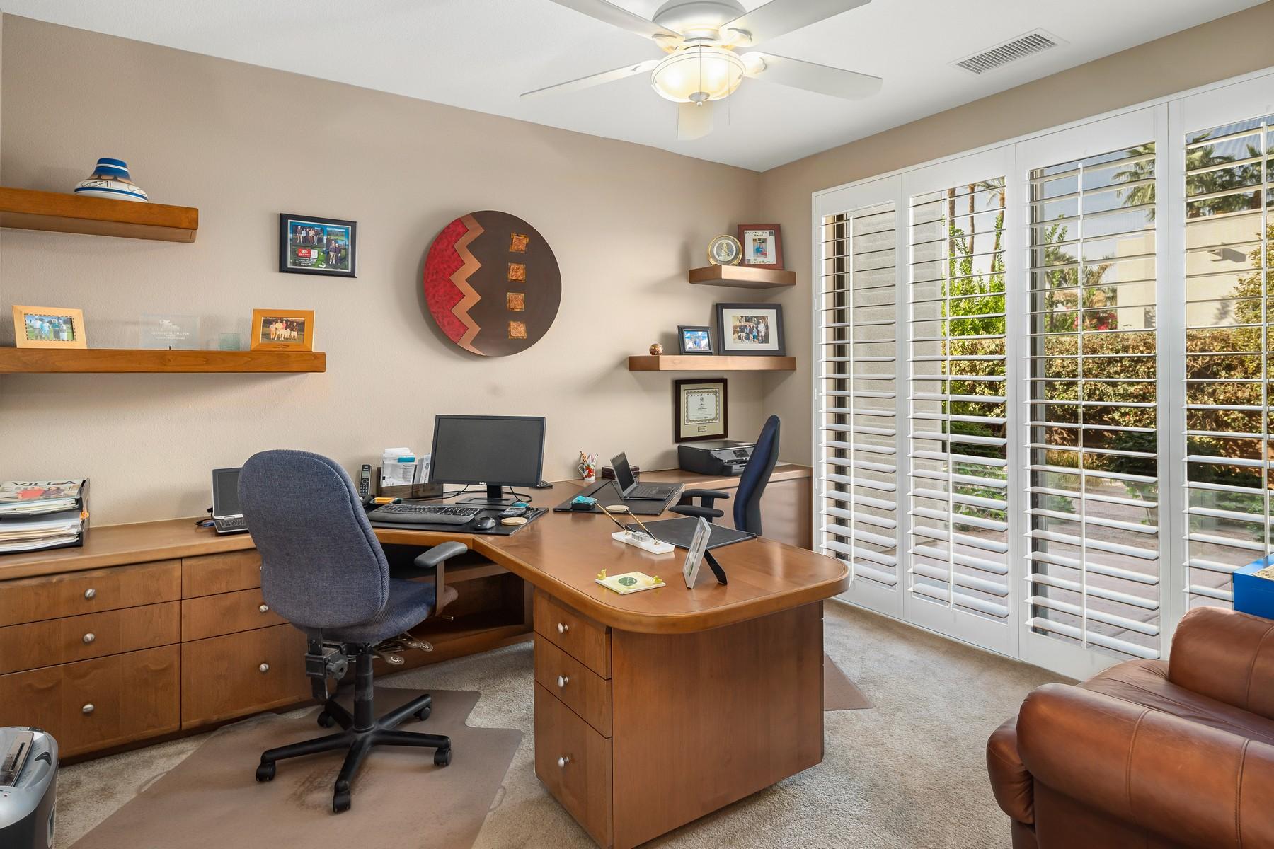 12 Dominion Court Rancho Mirage, CA 92270 - Photo 23 of 44 a workspace with furniture and a window